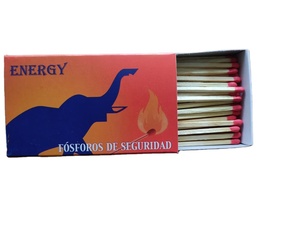 Best Quality Wooden BBQ Long <strong>Match</strong> Sticks Box in <strong>110</strong> X 65 X 20 MM Printed Logo export from India at Best Price