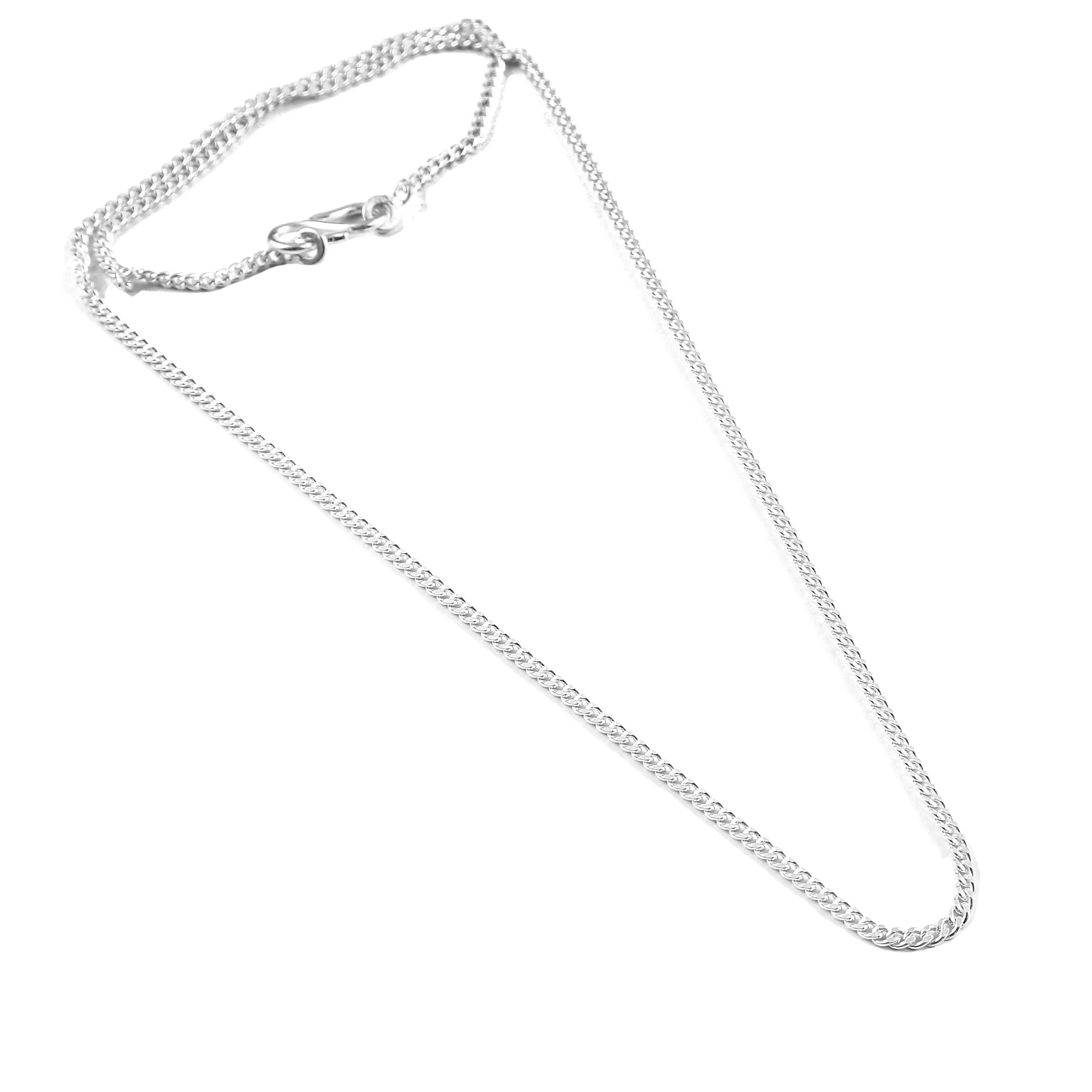 Collana all'ingrosso Cuban Link 925 Sterling Silver Curb Chain produttore Hight Quality Woman collana Unisex Italian men Chain