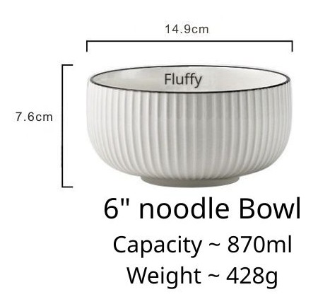 6" noodle Bowl