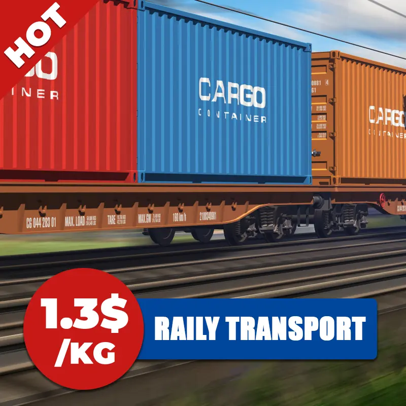 ヨーロッパへの経験豊富な中国鉄道貨物輸送ロシアコンテナ配送サービスドアツードア