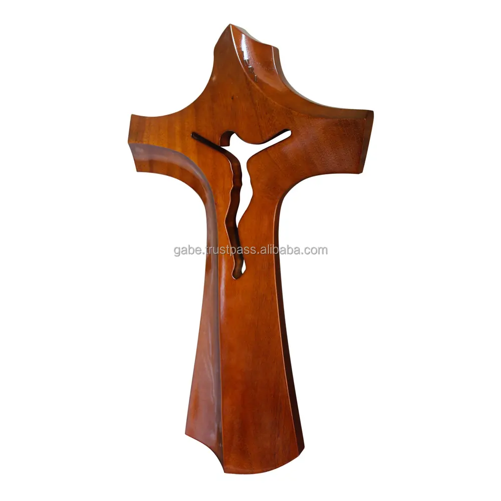 Bethlehem, decoración de madera, cruz de madera, 50 cm, con Espíritu Santo