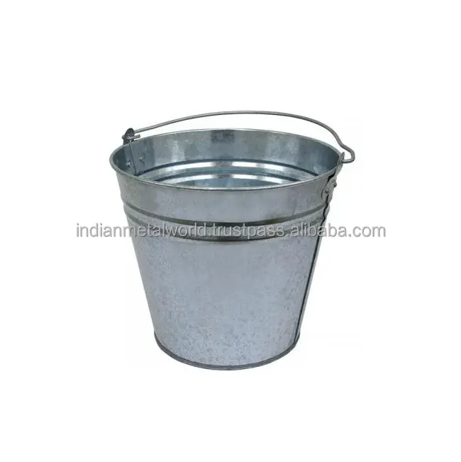 Iron Bucket with handle garden accessories modern flower planters and buckets at low price suppliers India