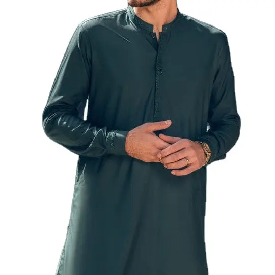 Chất Lượng Cao Cấp Pakistan Thiết Kế Quần Áo Của Nam Giới Giản Dị Shalwar Kameez Bộ Sưu Tập Trong 100% Bông Vải Mềm