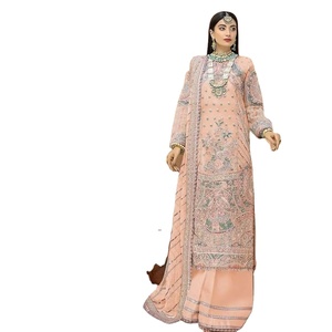 Fancy Embroidery Work Semi-Stitched <strong>Pakistani</strong> Suit Collection - Product Image 1