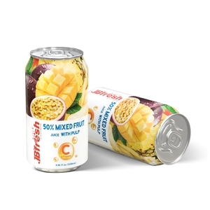 Peach Juice <strong>Drink</strong> From 50% Fresh Juice <strong>Puree</strong> with Pulp Enrich Vitamin C 330ml Can JBFresh Best Quality Tropical Fruit <strong>Drinks</strong> - Product Image 3