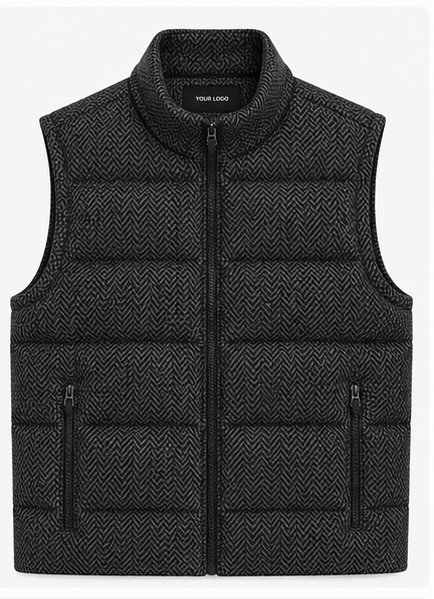 Charcoal Herringbone