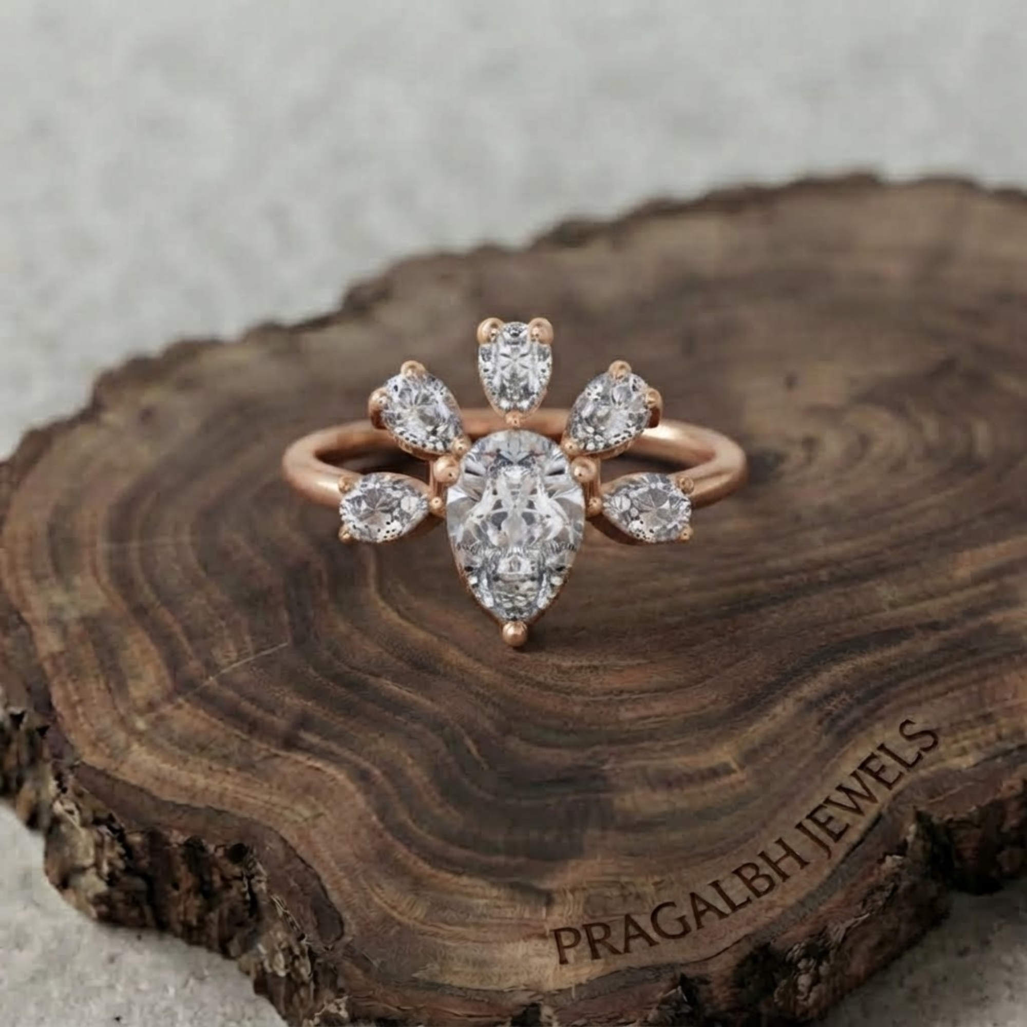 Oro de 14K (Moissanita)