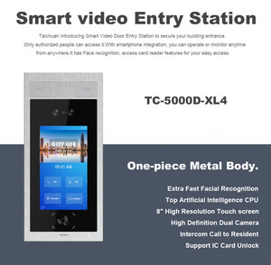 Intercomunicador de vídeo Ip para apartamento, sistema de intercomunicación con cámara Dual de alta resolución, Wifi, con tarjeta de desbloqueo, sistema de entrada de acceso