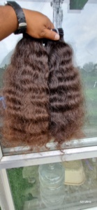 南インドレミーシングルウェイビーヘアエクステンション生テンプルバージンカーリーヘアプレミアム品質シングルドローウェーブカールスタイル