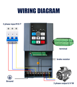 220V 0,75 kW Ausgang 4,5 A Mini-Frequenz umrichter Einphasen-Wechsel richter VFD-Vektors teuerung - Product Image 3