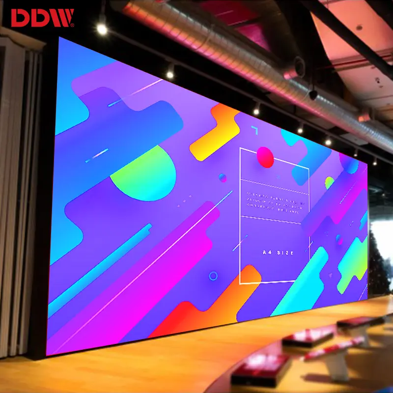 China Indoor P2 P2.5 P3 P4 P5 HD Großer Mega-Werbe-TV-LED-Bildschirm nahtlose Spleißung Led-Videowandtafel für Konferenz