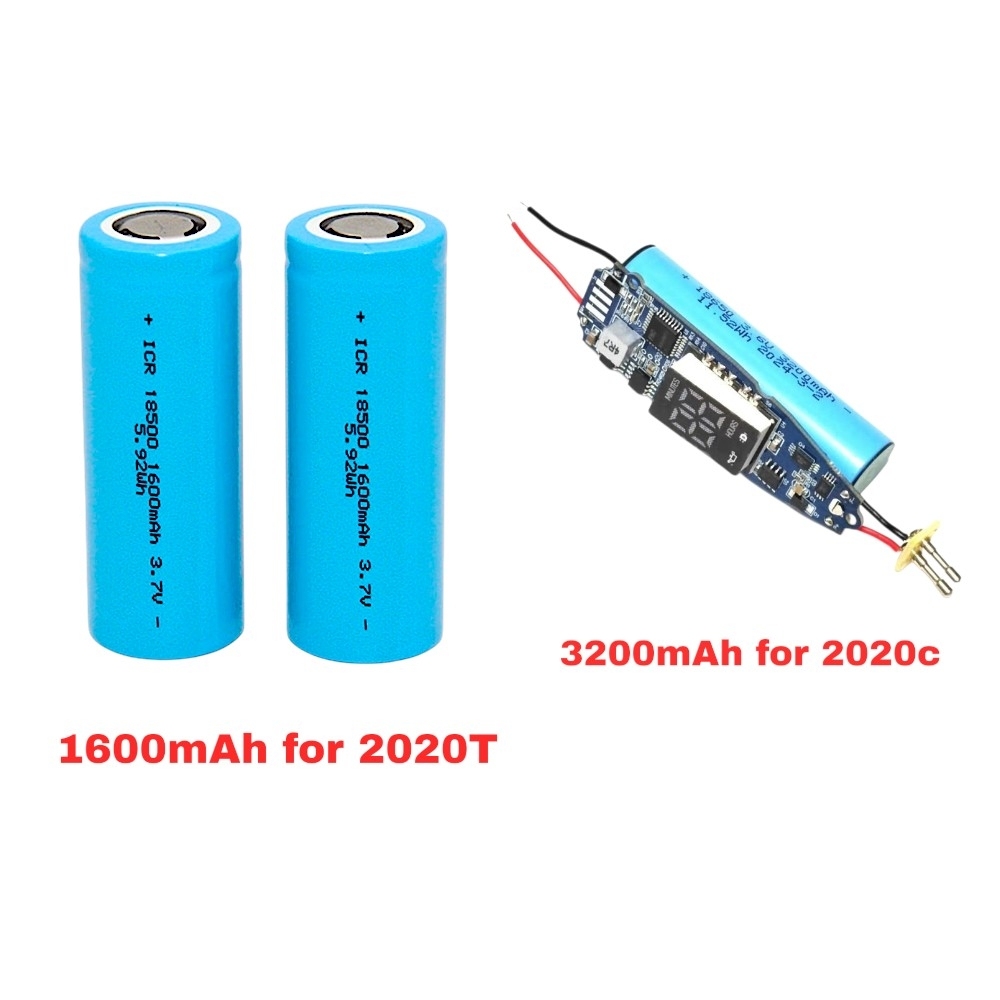 1600mAh for 2020T & 3200mAh for 2020c