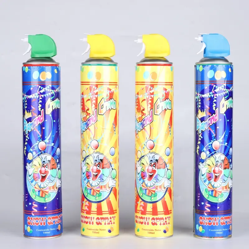 Aerosol de espuma artificial para fiestas de Navidad, aerosol de nieve para fiestas de Año Nuevo, directo de fábrica, espuma de Carnaval