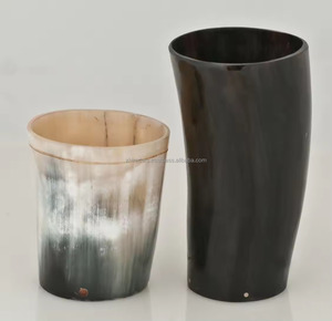 Handmade Natural Buffalo <strong>Horn</strong> Beer Mug Polished Drinking <strong>Cup</strong> for Viking Gifting and Rustic Home Bars - Product Image 5
