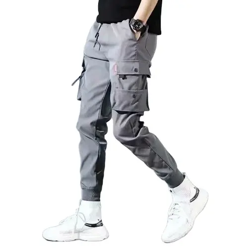 Pantalon Cargo d'automne à poches multiples pour homme, pantalon de sport décontracté, pantalon de jogging