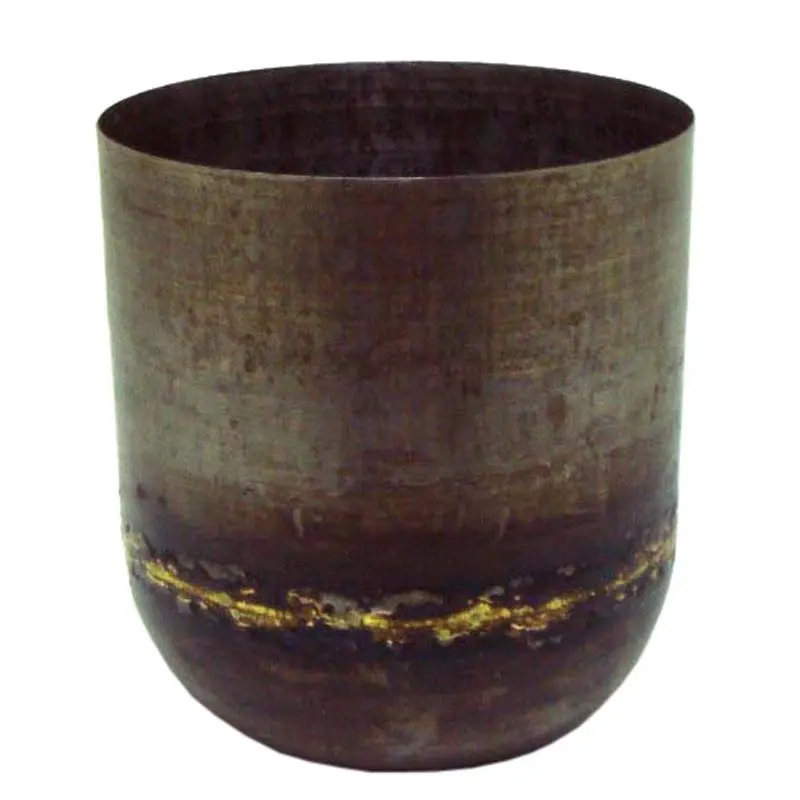 Set fatti a mano di vaso da fiori in legno a forma di rettangolo con pianta in plastica verde originale personalizzata in stile europeo
