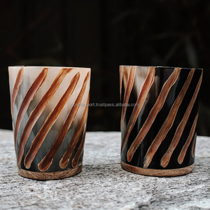 New Handmade Real <strong>Horn</strong> Drinking <strong>Horn</strong> <strong>Cup</strong> /Glass Viking <strong>Horn</strong> Shot <strong>Cups</strong> for Medieval Wine and Beer From India by RF Crafts - Product Image 3