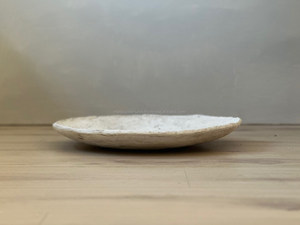 Giấy Thủ Công MACHE Bát 15 inch Thêm lớn nông tàu thấp bàn cà phê Bát tuổi trắng kết cấu Hữu Cơ wabi Sabi nóng - Product Image 5