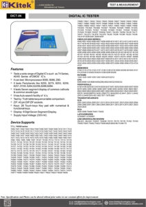 Dict-06 digitale ic tester universale ic tester ic tester Didactic Attrezzature Per L'allenamento - Product Image 3