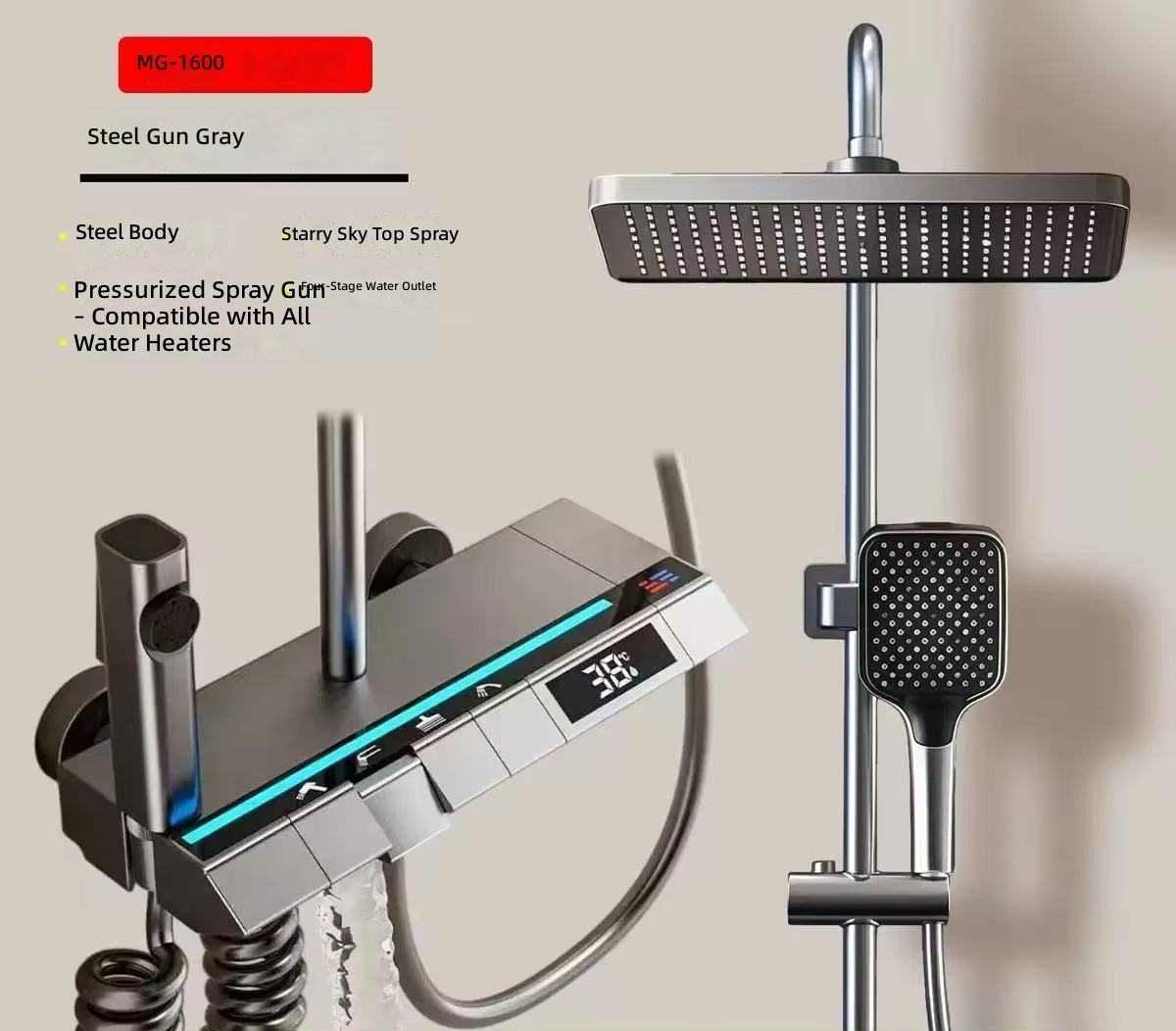 Gray Digital Display Ambient Light Kit