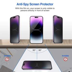 Nhà máy 9H chống Spy Glass bảo vệ màn hình với bụi hộp miễn phí Electroplated oleophobic lớp phủ phim cho iPhone 17 16 15 Pro Max - Product Image 2