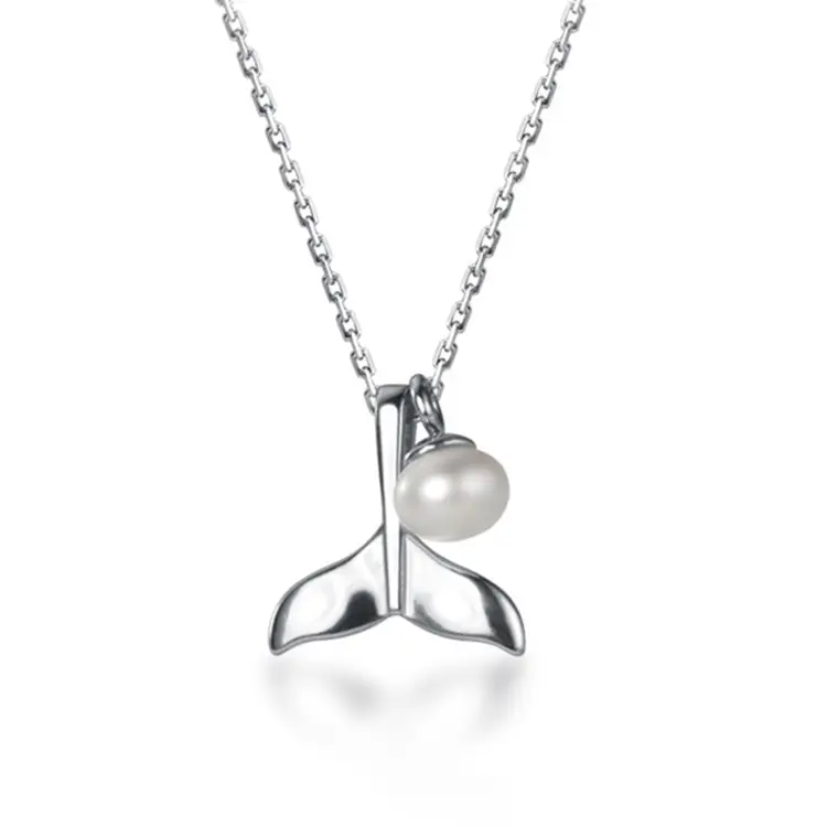2023 Minimalist moda 925 ayar gümüş Mermaid İnci kolye anne ve kızı mücevherat kısa kolye kadınlar