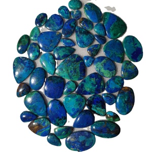 AAA + คุณภาพธรรมชาติที่สวยงาม Azurite หลวม Cabochon เครื่องประดับทำสีขาวประกอบด้วยมรกตทับทิมอำพันควอตซ์โอปอลหยก - Product Image 2