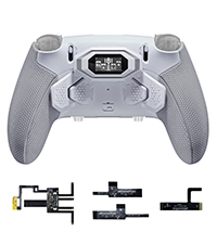 Caoutchouté Blanc & Gris BYNEGU002