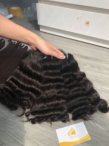 100% ham vietnamca okyanus dalgalı Remy tek donör üretim fiyatından saç ekleme cilt atkı tipi dahil - Product Image 3