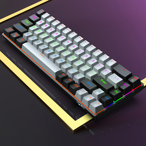 <strong>Customized</strong> HXSJ V800 68-<strong>key</strong> Mechanical <strong>Keyboard</strong> E-sport RGB ABS Red Axis&amp;blue Axis Type-C Gaming Wired <strong>Keyboard</strong> for <strong>Computer</strong> - Product Image 3