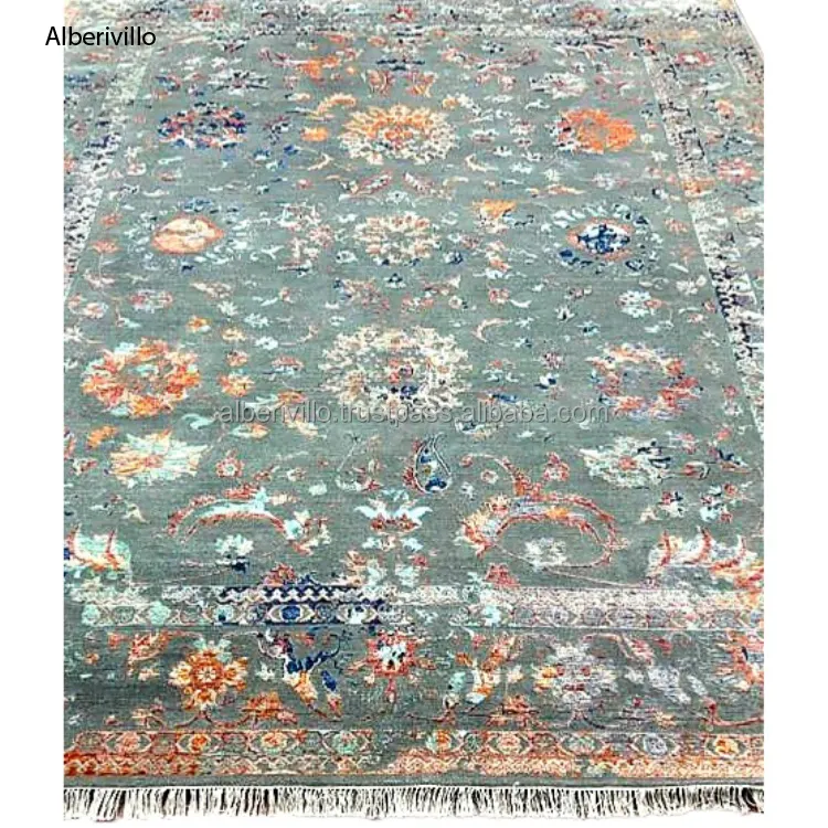 Venta al por mayor de alfombras con mechones a mano para pasillo, decoración de Hotel, dormitorio, alfombra de suelo, comedor, alfombra bordada de lana lisa