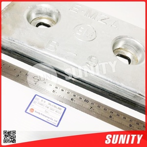 台湾太阳神锌阳极船用B-9 30mmX150mmX300mm船体阳极