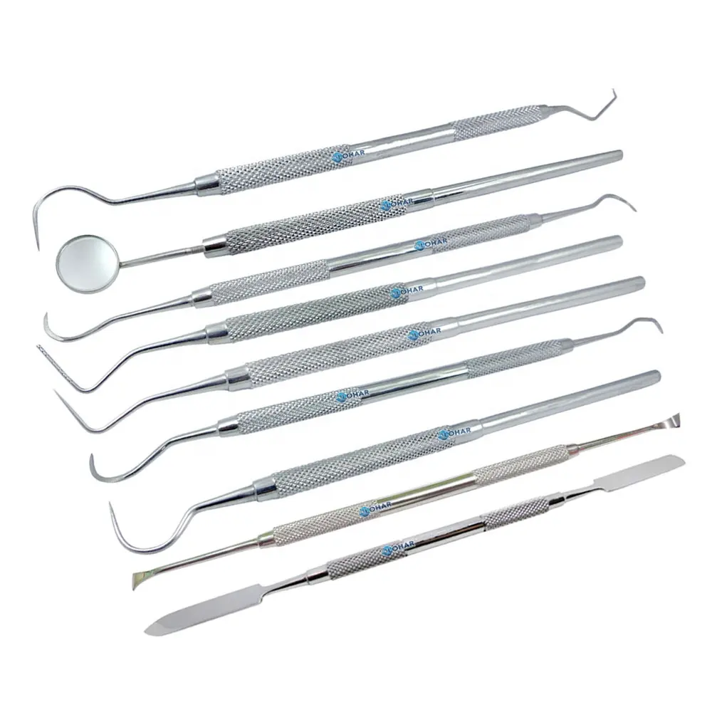 Instrumentos dentales Limpieza quirúrgica Dientes Herramientas orales Kit de higiene dental Instrumentos de limpieza y llenado de dientes