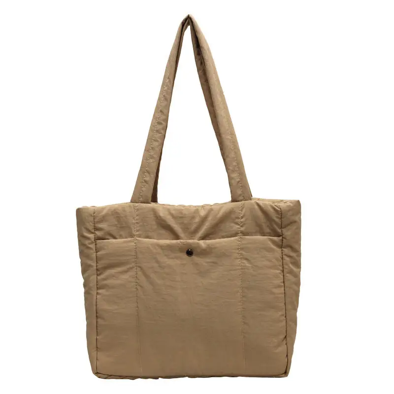 Custom Popular New Cotton-padded Bag Simple Large Capacity Tote Bag Work Daily Using Handbag Fashion Armpit Shoulder Tote Bag