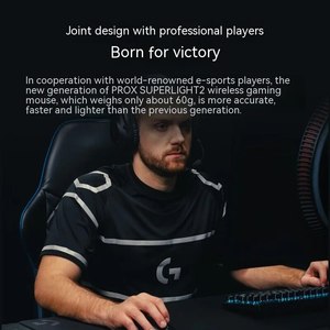 罗技<span class=keywords><strong>G</strong></span> <span class=keywords><strong>Pro</strong></span> X Superlight 2光速无线游戏鼠标轻量级光力混合开关英雄25传感器25600 DPI