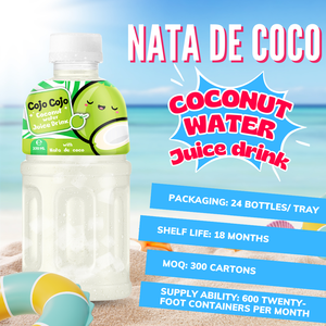 Cojo Cojo 320ml Nata de Coco toptancı özel etiket ücretsiz örnek OEM ODM ISO ile hindistan cevizi lezzet içmek