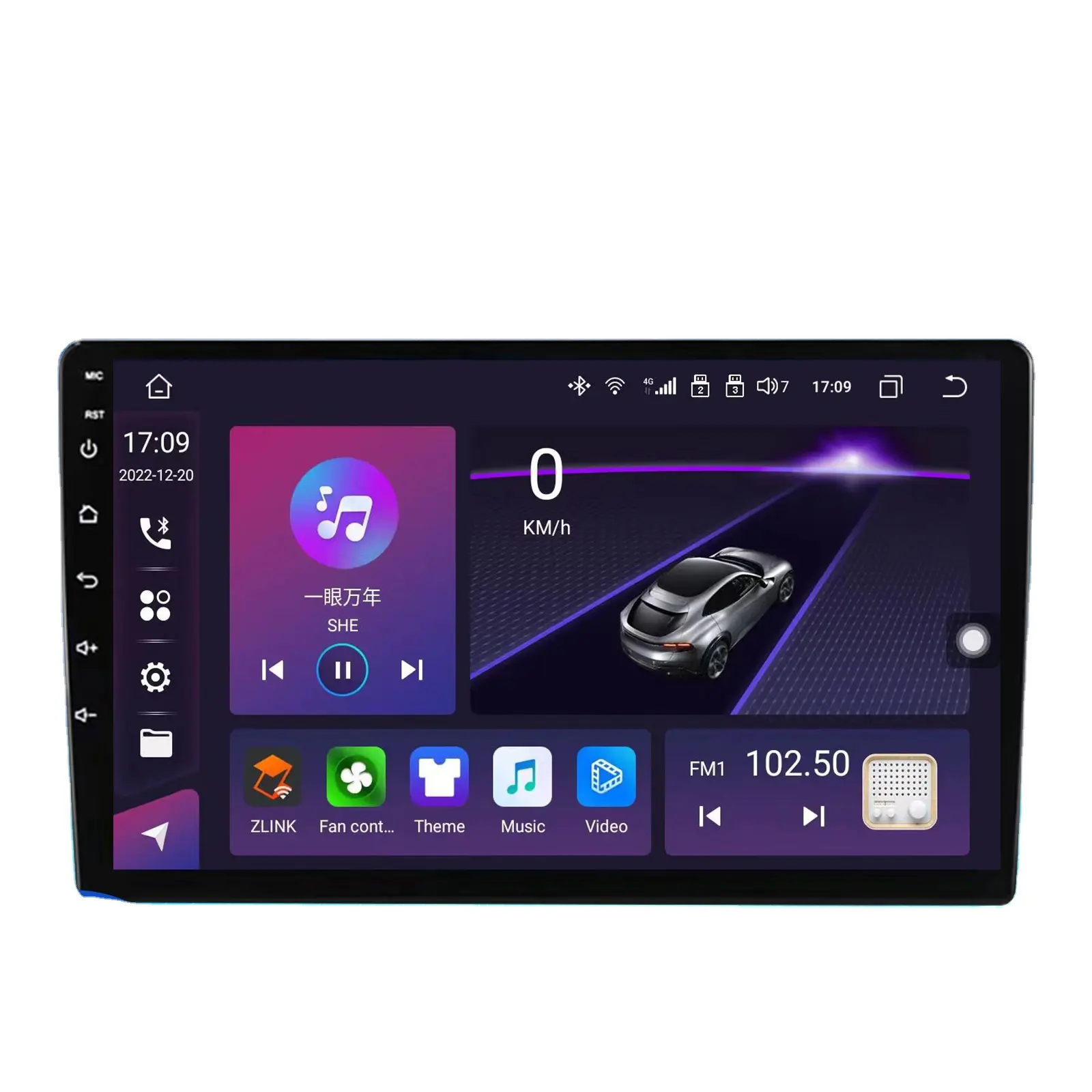 Vente en gros 9 "voiture Auto lecteur Android 4 Go universel autoradio Gps Navigation lecteur Dvd multimédia avec stéréo Carplay sans fil