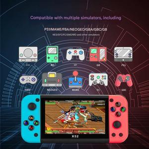 คอนโซลเกมมือถือ X52ใหม่จอยสติ๊ก5.1นิ้ว, จอยสติ๊กแบบ PS1ความคิดถึง
