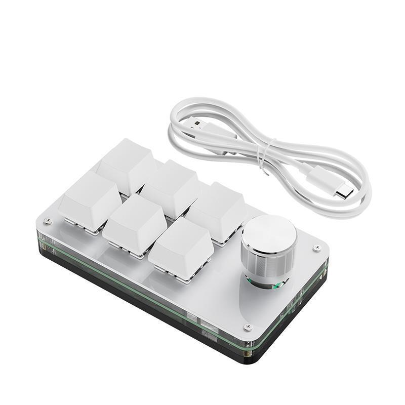 Blanc 6 touches + bouton + USB