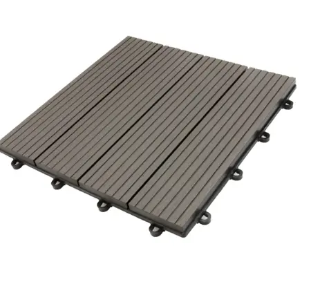 Wpc Interlocking Deck Tiles With Plastic Base With 300 * 300 Balcony Floor Plank from Vietnam