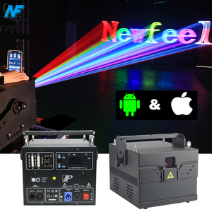 15W &amp; 20W Laser Disco Lights Android &amp; <strong>IOS</strong> <strong>App</strong> <strong>Controlled</strong> RGB 3D Animation &amp; Line Patterns Effects Blue &amp; Red Beam Power - Product Image 1