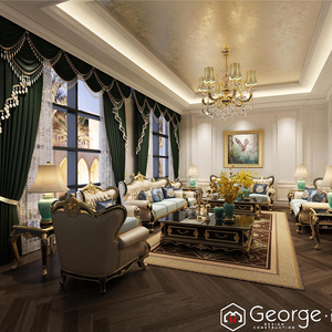 Turnkey Interior Solution Classical Furniture Design <strong>3d</strong> <strong>Rendering</strong> Design with One Stop <strong>Building</strong> Material Service