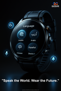 QC AX08 Android akıllı saat 1.95 4G GPS WiFi NFC 3 + 32GB 1100 AMOLED ekran VCall 2025 mAh sağlık Tracker IP67 sesli asistanı - Product Image 6