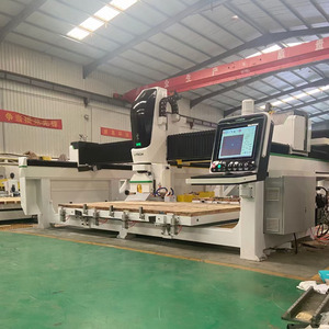 Ganger Cnc 4-осевая мостовая пила для резки гранитного мраморного кварцевого камня с сервоприводом переменного тока - Product Image 3