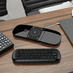 W1 Mini 2.4G kablosuz klavye ve hava fare çift uzaktan kumanda için PS4 Android TV kutusu PC & projektör IR öğrenme fonksiyonu - Product Image 2