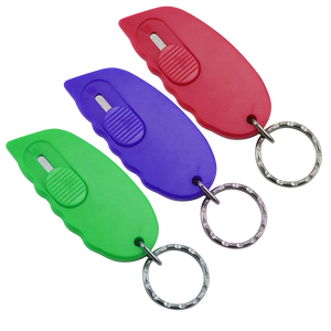 Pocket Mini <strong>Cutter</strong> <strong>Key</strong> Chain <strong>Key</strong> Holder, Retractable Safety <strong>Cutter</strong> Keychain - Product Image 1