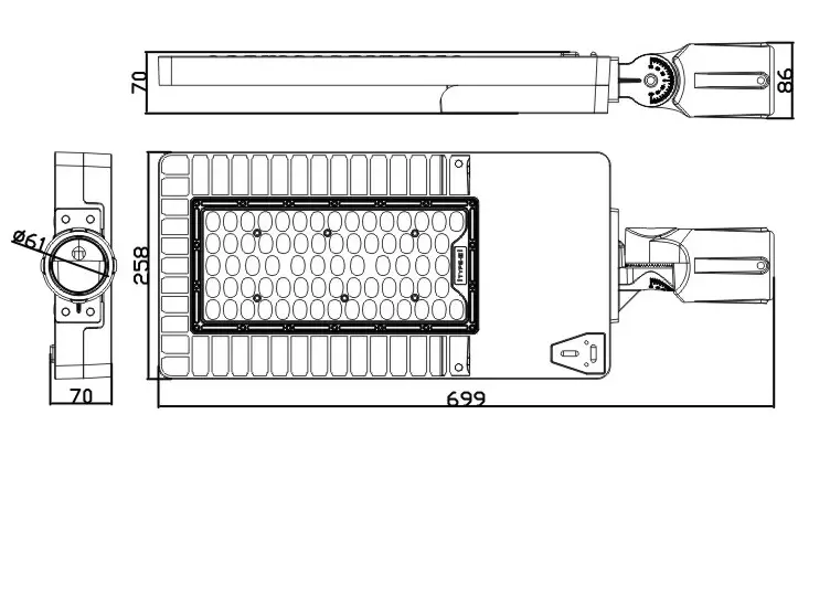 Good diecasting Street Light 100w Good Price Aluminum Led Street Light Housing