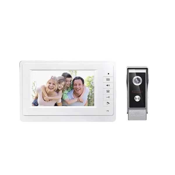 Home entry system Handsfree Color 7 inch indoor monitor 4 wire best video door bell intercom for apartment PST-VD07L
