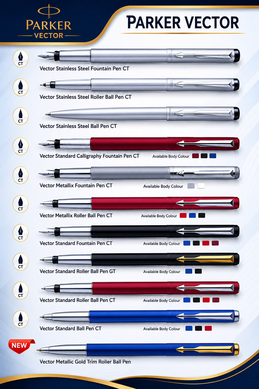Stainless Steel, Standard Calligraphy, Metallix, Standard,