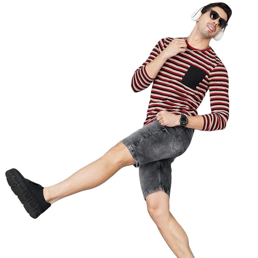 Shorts masculinos personalizados 100% algodão, shorts jeans confortáveis e de estilo de rua, com zíper estampado em tecido, lona solta e com mosca